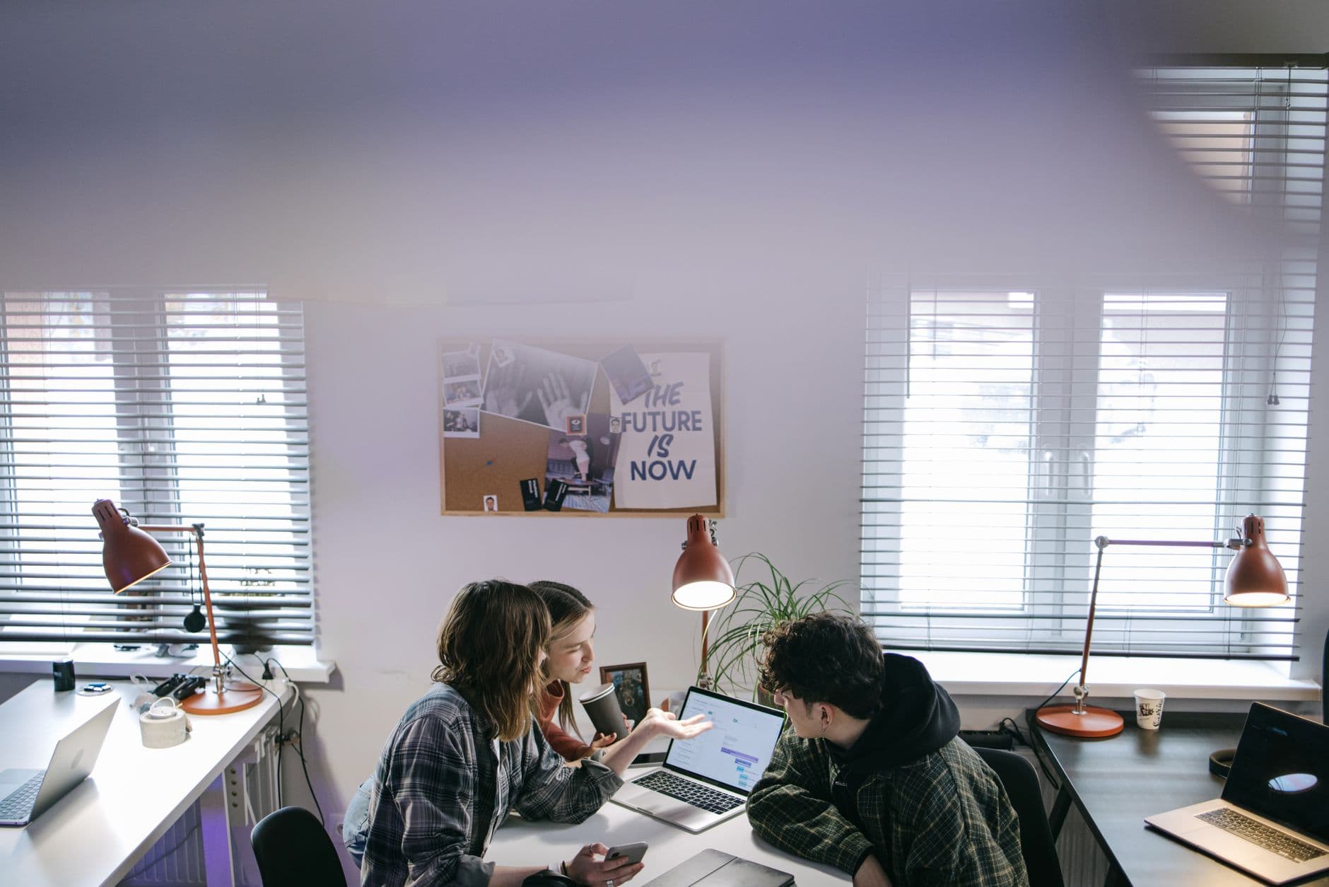 A team at work in a modern office